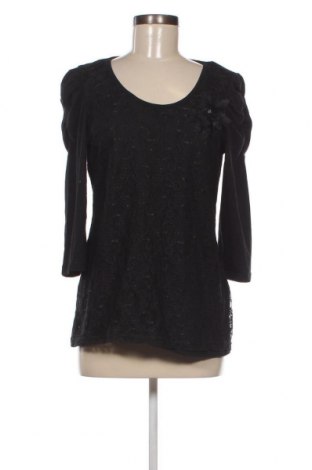 Γυναικεία μπλούζα KappAhl, Μέγεθος XL, Χρώμα Μαύρο, Τιμή 3,84 €