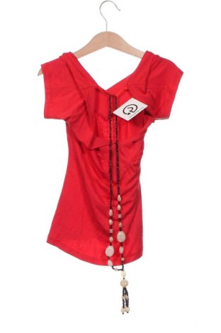 Γυναικεία μπλούζα Made In Italy, Μέγεθος XXS, Χρώμα Κόκκινο, Τιμή 13,30 €