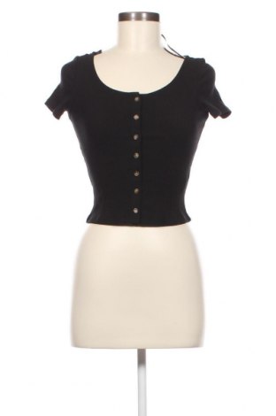 Γυναικεία μπλούζα Monki, Μέγεθος XS, Χρώμα Μαύρο, Τιμή 7,30 €