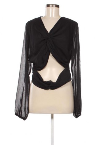 Дамска блуза NA-KD, Размер XL, Цвят Черен, Цена 11,55 лв.