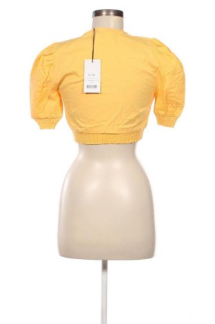 Дамска блуза NA-KD, Размер S, Цвят Жълт, Цена 11,55 лв.