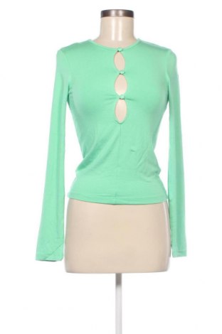 Дамска блуза NA-KD, Размер S, Цвят Зелен, Цена 15,40 лв.