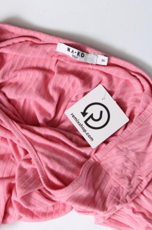 Дамска блуза NA-KD, Размер XS, Цвят Розов, Цена 34,00 лв.