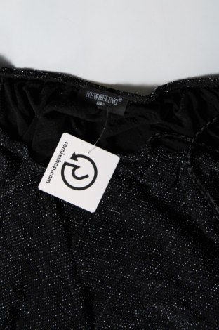 Γυναικεία μπλούζα New Feeling, Μέγεθος L, Χρώμα Μαύρο, Τιμή 2,72 €