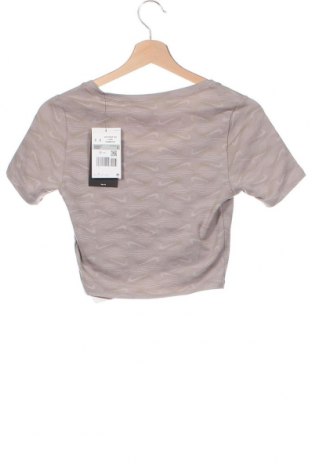 Дамска блуза Nike, Размер XS, Цвят Бежов, Цена 77,00 лв.