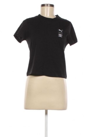 Дамска тениска PUMA, Размер M, Цвят Черен, Цена 20,40 лв.