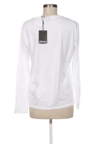 Дамска блуза Pieces, Размер M, Цвят Бял, Цена 9,20 лв.
