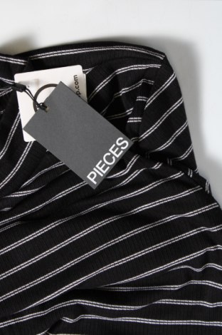 Γυναικεία μπλούζα Pieces, Μέγεθος L, Χρώμα Μαύρο, Τιμή 3,56 €