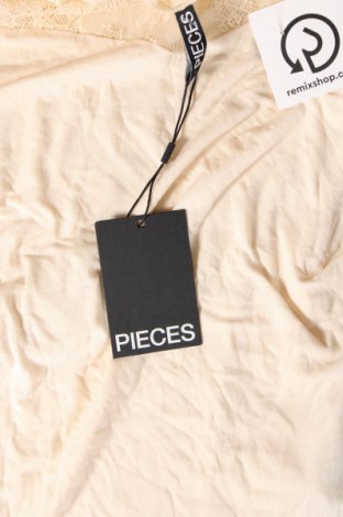 Γυναικεία μπλούζα Pieces, Μέγεθος S, Χρώμα Εκρού, Τιμή 23,71 €