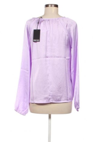 Дамска блуза Pieces, Размер S, Цвят Лилав, Цена 6,90 лв.