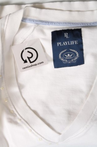 Γυναικεία μπλούζα Playlife, Μέγεθος M, Χρώμα Λευκό, Τιμή 8,70 €