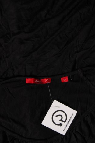 Дамска блуза S.Oliver, Размер XL, Цвят Черен, Цена 12,58 лв.