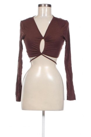 Дамска блуза SHEIN, Размер M, Цвят Кафяв, Цена 5,32 лв.