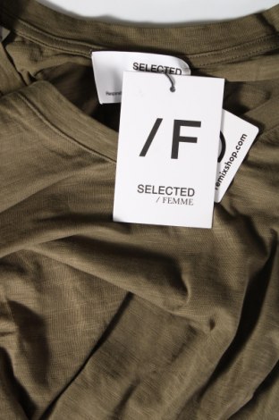 Дамска блуза Selected Femme, Размер XL, Цвят Зелен, Цена 45,57 лв.