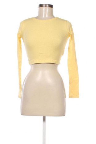 Дамска блуза Sinsay, Размер XXS, Цвят Жълт, Цена 11,48 лв.