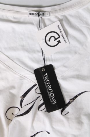 Damen Shirt Terranova, Größe L, Farbe Weiß, Preis 9,60 €