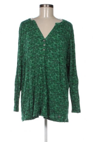 Γυναικεία μπλούζα Triangle By s.Oliver, Μέγεθος 3XL, Χρώμα Πράσινο, Τιμή 17,39 €