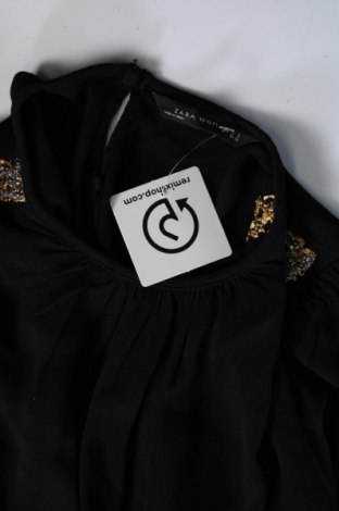 Дамска блуза Zara, Размер M, Цвят Черен, Цена 12,17 лв.