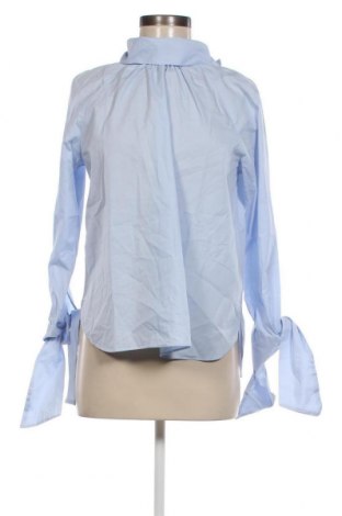 Дамска блуза Zara, Размер M, Цвят Син, Цена 27,00 лв.