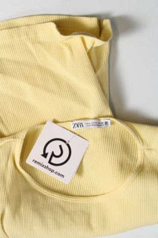 Дамска блуза Zara, Размер S, Цвят Жълт, Цена 12,00 лв.