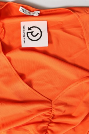 Дамска блуза Zara, Размер S, Цвят Оранжев, Цена 6,00 лв.