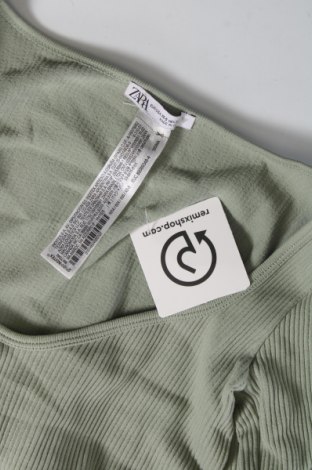 Γυναικεία μπλούζα Zara, Μέγεθος XS, Χρώμα Πράσινο, Τιμή 8,40 €