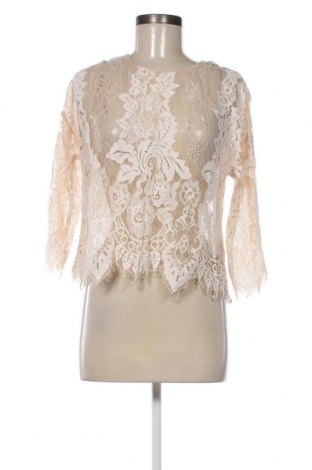 Дамска блуза Zara, Размер L, Цвят Бежов, Цена 16,20 лв.