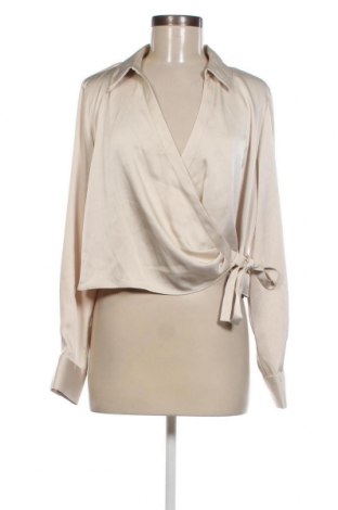 Дамска блуза Zara, Размер L, Цвят Бежов, Цена 37,20 лв.