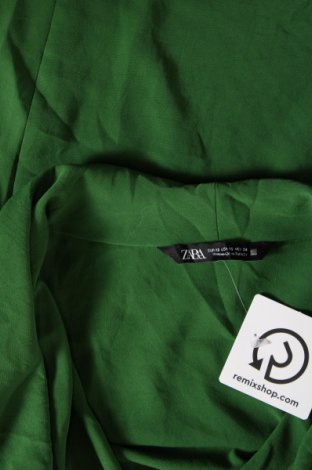 Дамска блуза Zara, Размер XS, Цвят Зелен, Цена 12,15 лв.