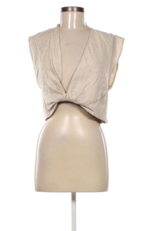 Дамска блуза Zara, Размер M, Цвят Бежов, Цена 19,99 лв.