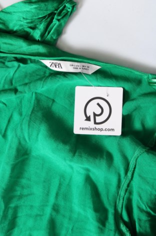 Γυναικεία μπλούζα Zara, Μέγεθος L, Χρώμα Πράσινο, Τιμή 7,46 €