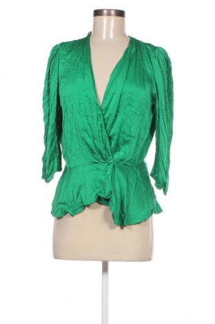 Γυναικεία μπλούζα Zara, Μέγεθος L, Χρώμα Πράσινο, Τιμή 8,29 €