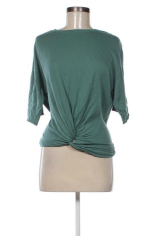 Дамска блуза Zara Knitwear, Размер M, Цвят Зелен, Цена 11,14 лв.
