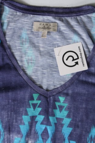 Дамска блуза Zara Trafaluc, Размер S, Цвят Син, Цена 19,99 лв.