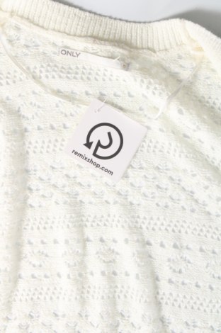 Damen Strickjacke ONLY, Größe S, Farbe Weiß, Preis 7,56 €