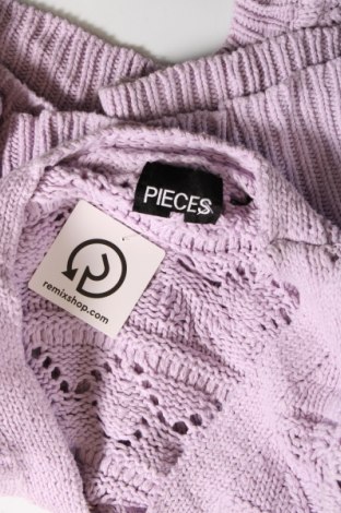 Damen Strickjacke Pieces, Größe L, Farbe Lila, Preis 7,89 €