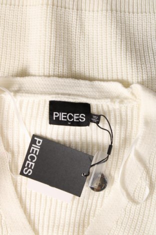 Damen Strickjacke Pieces, Größe M, Farbe Weiß, Preis € 31,96
