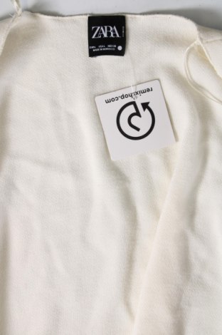 Damen Strickjacke Zara, Größe L, Farbe Weiß, Preis 7,47 €