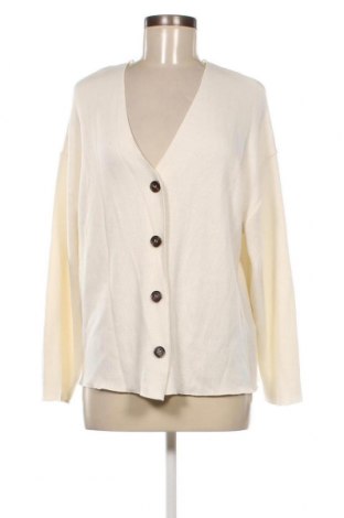 Damen Strickjacke Zara, Größe L, Farbe Weiß, Preis 8,30 €