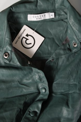 Damen Lederhemd Costes, Größe M, Farbe Grün, Preis € 4,73