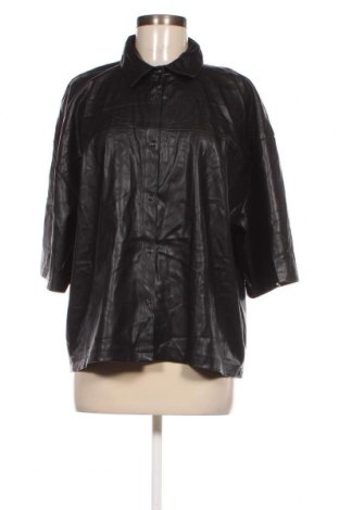 Damen Lederhemd Cotton On, Größe L, Farbe Schwarz, Preis € 9,92