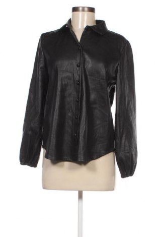 Γυναικείο δερμάτινο πουκάμισο ONLY, Μέγεθος M, Χρώμα Μαύρο, Τιμή 17,73 €