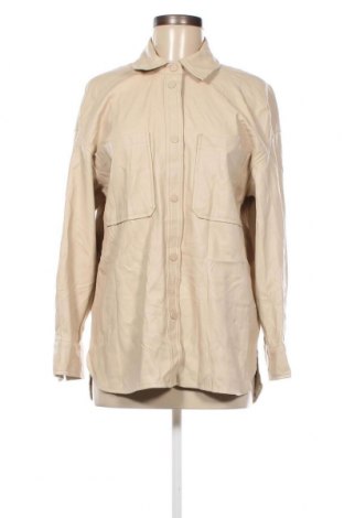 Γυναικείο δερμάτινο πουκάμισο Primark, Μέγεθος M, Χρώμα Εκρού, Τιμή 15,46 €