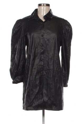 Damen Lederhemd Shk, Größe L, Farbe Schwarz, Preis 9,92 €