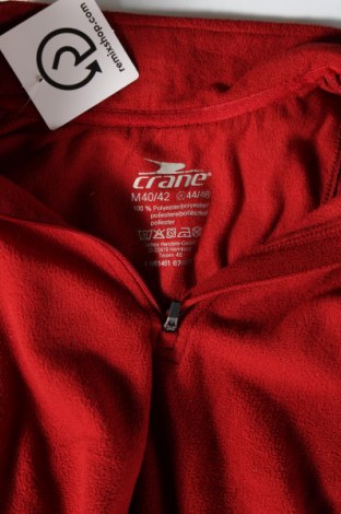 Γυναικεία μπλούζα fleece Crane, Μέγεθος M, Χρώμα Κόκκινο, Τιμή 3,41 €