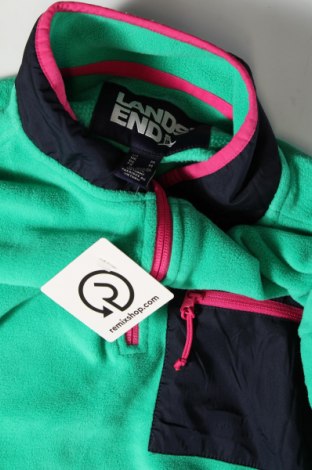 Γυναικεία μπλούζα fleece Lands' End, Μέγεθος M, Χρώμα Πράσινο, Τιμή 14,23 €