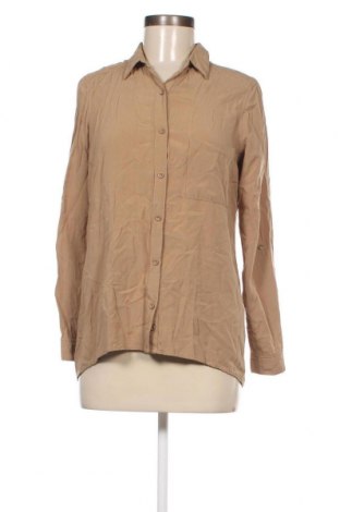 Γυναικείο πουκάμισο Bershka, Μέγεθος M, Χρώμα  Μπέζ, Τιμή 7,67 €