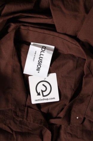 Γυναικείο πουκάμισο Collusion, Μέγεθος XXL, Χρώμα Καφέ, Τιμή 23,75 €