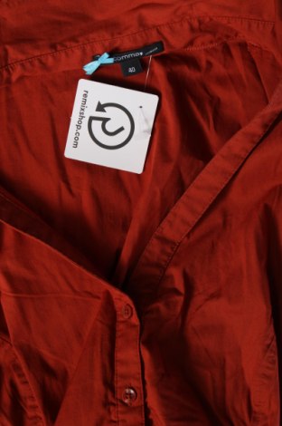 Γυναικείο πουκάμισο Comma,, Μέγεθος L, Χρώμα Πορτοκαλί, Τιμή 17,00 €
