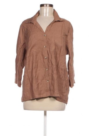 Γυναικείο πουκάμισο Defacto, Μέγεθος XXL, Χρώμα  Μπέζ, Τιμή 9,28 €